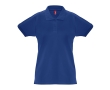 Women's cotton polo shirt, 240 g/m2, THC Monaco colour royal blue