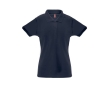 Women's cotton and polyester polo shirt, 200 g/m2 colour blue