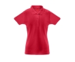 Women's cotton and polyester polo shirt, 200 g/m2 colour red