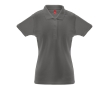 Women's cotton and polyester polo shirt, 200 g/m2 colour dark grey