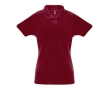 Women's cotton and polyester polo shirt, 200 g/m2 colour burgundy