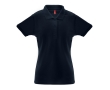 Women's cotton and polyester polo shirt, 200 g/m2 colour navy-blue