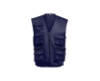 Polyester and cotton gilet, 200 g/m2, THC PIXEL colour navy-blue