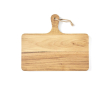 Horizontal wooden serving board with handle colour wood
