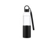 Tritan drinking bottle with silicone seal and loop, 500 ml colour black