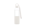 Tritan drinking bottle with silicone seal and loop, 500 ml colour white