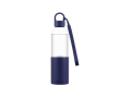 Tritan drinking bottle with silicone seal and loop, 500 ml colour navy-blue