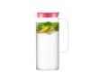 Large plastic jug with coloured lid, 1.2 L, Melhor colour pink