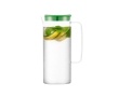 Large plastic jug with coloured lid, 1.2 L, Melhor colour green