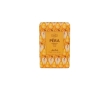 Vegetable soap made from coconut oil made in Portugal, 75g colour dark yellow