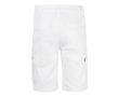 Elastic shorts with pockets, cotton and polyester, 240 g/m2, colour white