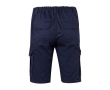 Elastic shorts with pockets, cotton and polyester, 240 g/m2, colour navy-blue