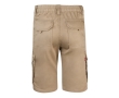 Elastic shorts with pockets, cotton and polyester, 240 g/m2, colour natural