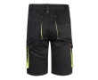 Elastic work shorts, cotton and polyester, 240 g/m2, colour yellow