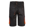 Elastic work shorts, cotton and polyester, 240 g/m2, colour orange