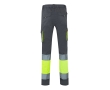 Extra-large elastic work trousers with pockets, 240 g/m2, colour grey