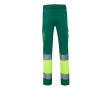 Extra-large elastic work trousers with pockets, 240 g/m2, colour green