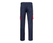 Two-tone multi-pocket work trousers – 240 g/m2 colour red