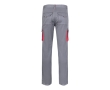 Two-tone stretch multi-pocket work trousers – 240 g/m2 colour red