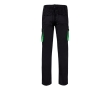 Unisex two-tone work trousers, cotton and polyester, 240 g/m2, colour green