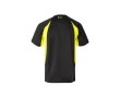 Unisex two-tone work T-shirt, polyester, 160 g/m2, colour yellow