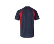 Two-tone polyester work t-shirt – 160 g/m2  colour red