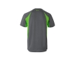 Unisex two-tone work T-shirt, polyester, 160 g/m2, colour green