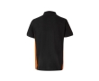 Two-tone piqué work polo shirt, cotton and polyester, 180 g/m2,  colour orange