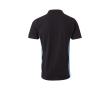 Two-tone piqué work polo shirt, cotton and polyester, 180 g/m2,  colour light blue
