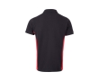 Two-tone piqué work polo shirt, cotton and polyester, 180 g/m2,  colour red