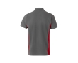 Two-tone piqué short-sleeve work polo – 180 g/m2 colour red