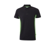 Two-tone piqué work polo shirt, cotton and polyester, 180 g/m2,  colour green