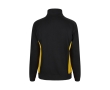 Two-tone fleece work jumper, cotton and polyester, 260 g/m2, colour yellow