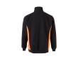 Two-tone fleece work jumper, cotton and polyester, 260 g/m2, colour orange