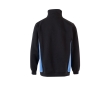 Two-tone fleece work jumper, cotton and polyester, 260 g/m2, colour light blue