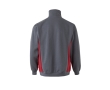 Fleece work jumper with half-zip – 260 g/m2 colour red