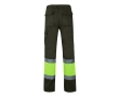 Unisex work trousers, cotton and polyester, 210 g/m2, colour military green