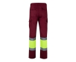 Unisex work trousers, cotton and polyester, 210 g/m2, colour burgundy