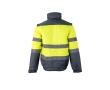 Extra-large reflective polyester work jacket, 180 g/m2, colour grey