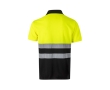 Extra-large short-sleeved work polo shirt, polyester, 160 g/m2,  colour black