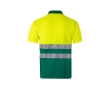 Extra-large short-sleeved work polo shirt, polyester, 160 g/m2,  colour green