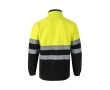 Softshell jacket, reflective, polyester and elastane, 280 g/m2, colour black