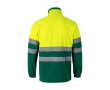 Softshell jacket, reflective, polyester and elastane, 280 g/m2, colour green