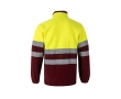 Softshell jacket, reflective, polyester and elastane, 280 g/m2, colour burgundy