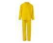 Two-piece work rain suit, PU-coated polyester, 225 g/m2, colour yellow