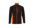 Polyester fleece work jacket with pockets – 220 g/m2, Velilla  colour neon orange