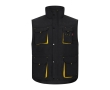 Unisex multi-pocket work vest, polyester, 120 g/m2,  colour yellow