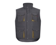 Unisex multi-pocket work vest, polyester, 120 g/m2,  colour light yellow