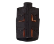Unisex multi-pocket work vest, polyester, 120 g/m2,  colour orange