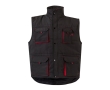 Unisex multi-pocket work vest, polyester, 120 g/m2,  colour dark red